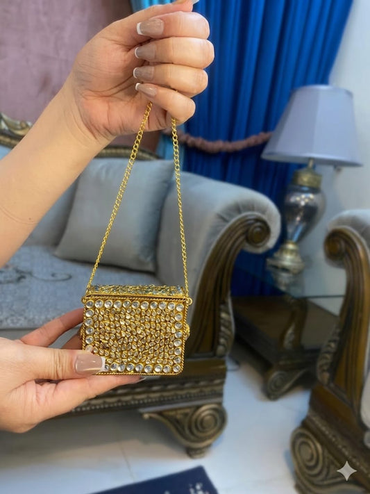 Luxe Noir Glam Clutch