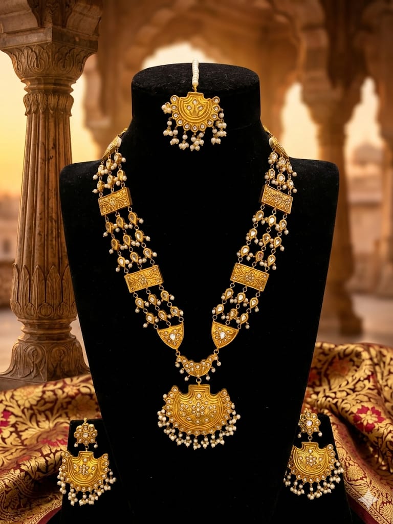 Majestic kundan Heritage Trio Set