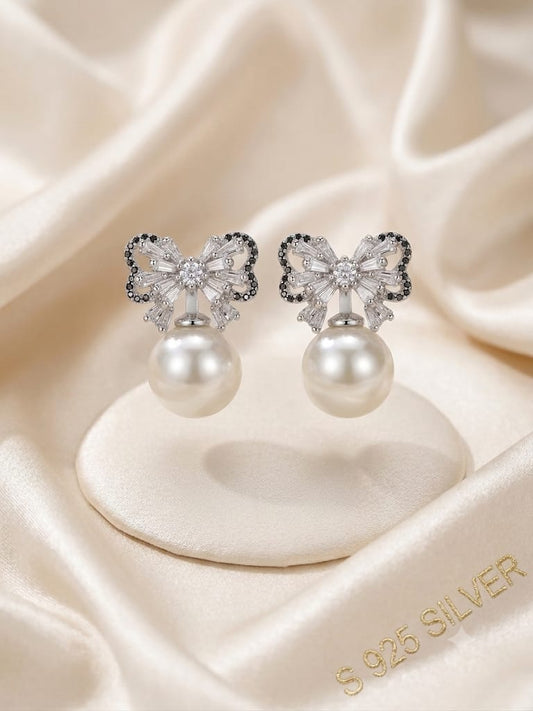 Silver Butterfly Earring