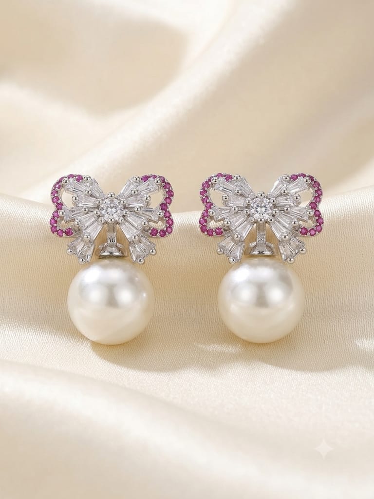 Silver Butterfly Earring