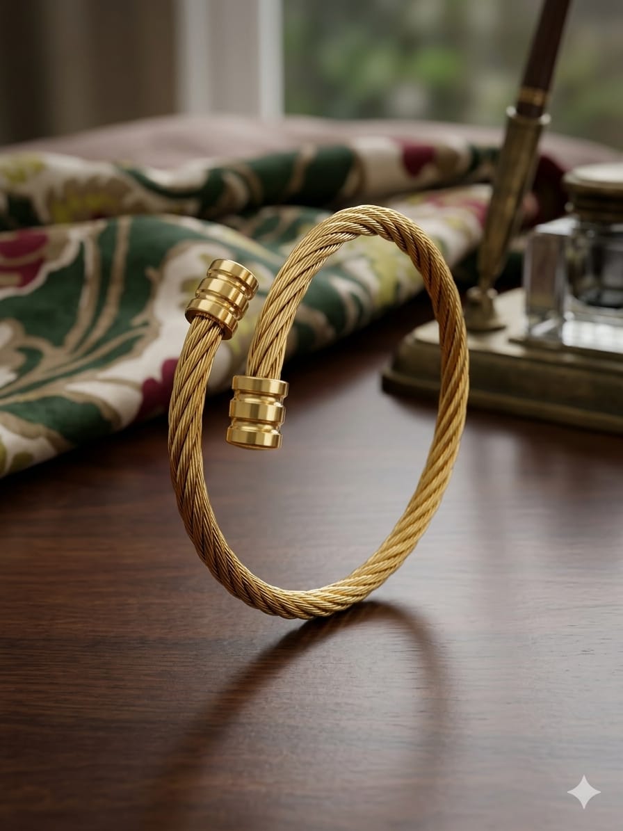Twisted-cable cuff