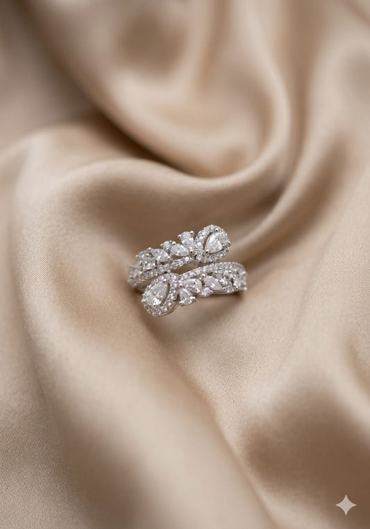 Blush Petal Wrap Ring