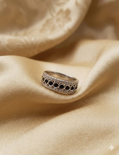 Black Gem Eternity Ring