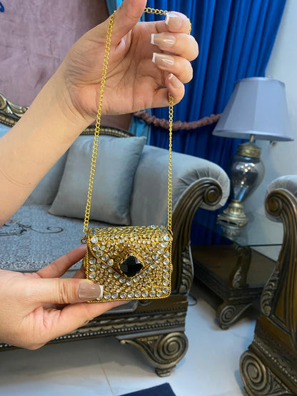 Luxe Noir Glam Clutch