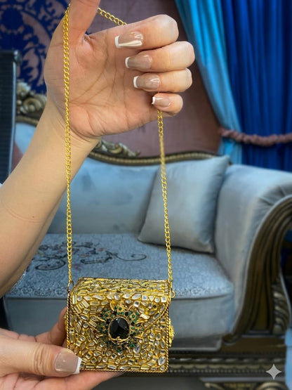 Luxe Noir Glam Clutch