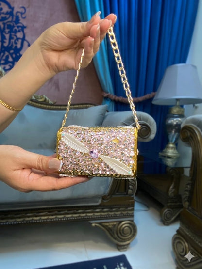 Golden Gemstone Evening bag