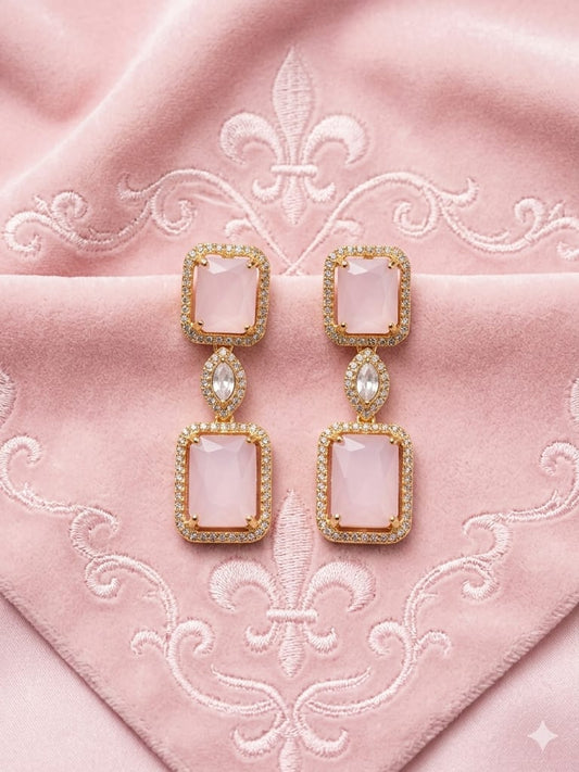 Huggie teardrop bar earring