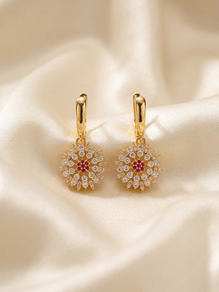 Dazzling Sunburst Earrings