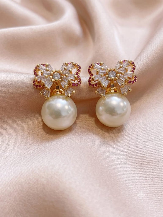 Silver Butterfly Earring