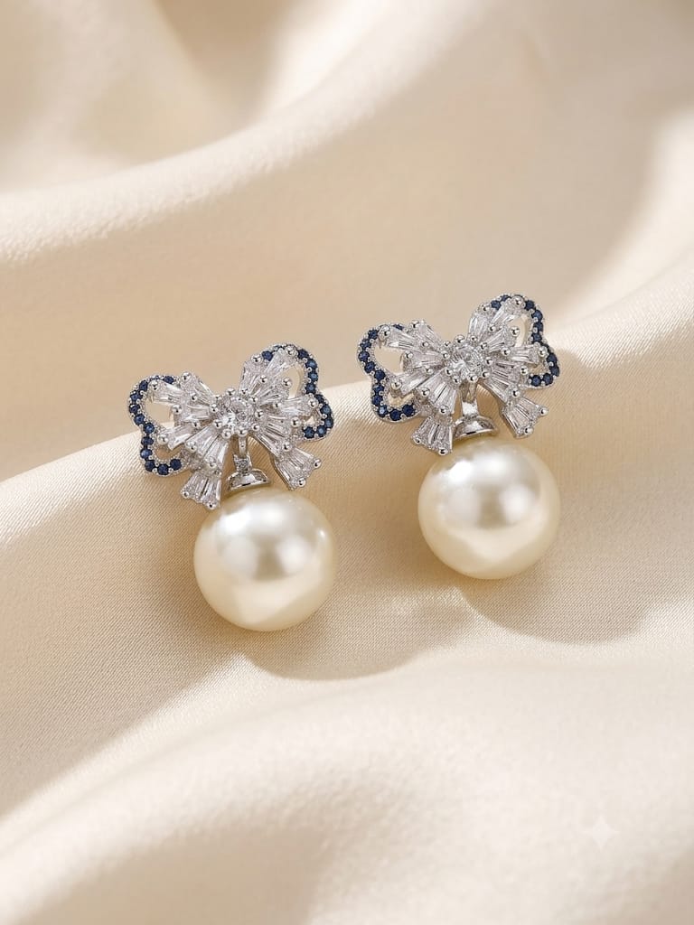 Silver Butterfly Earring