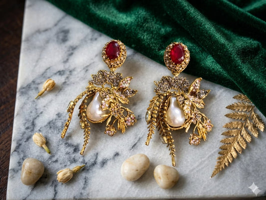 Gold Toned Ruby