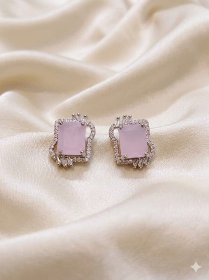 Emerald  Cut earring