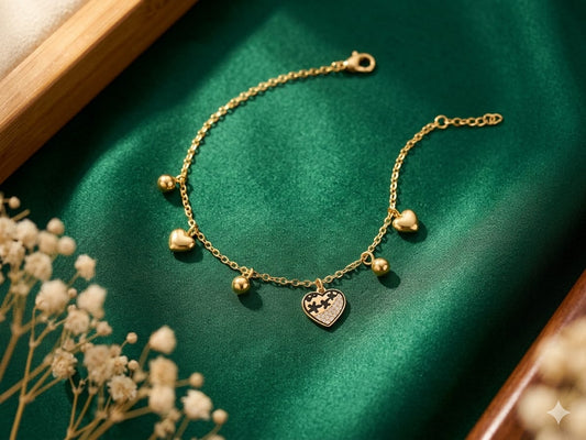 Heart Charm Bracelet