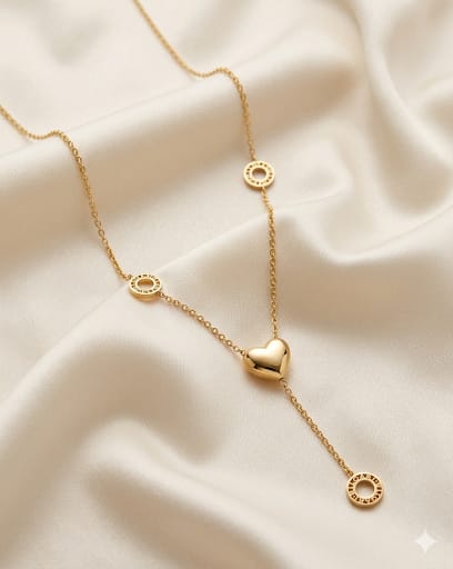 Luxe Heart Charm Necklace