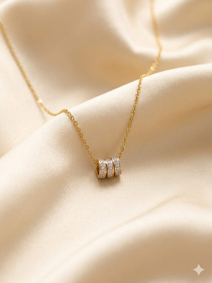 Shimmering Triple Ring
