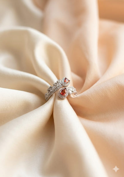 Blush Petal Wrap Ring