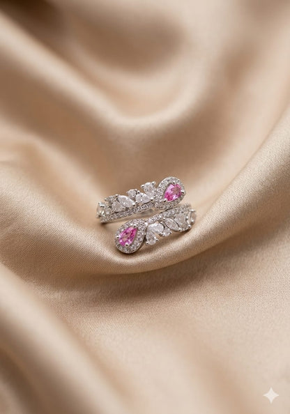Blush Petal Wrap Ring
