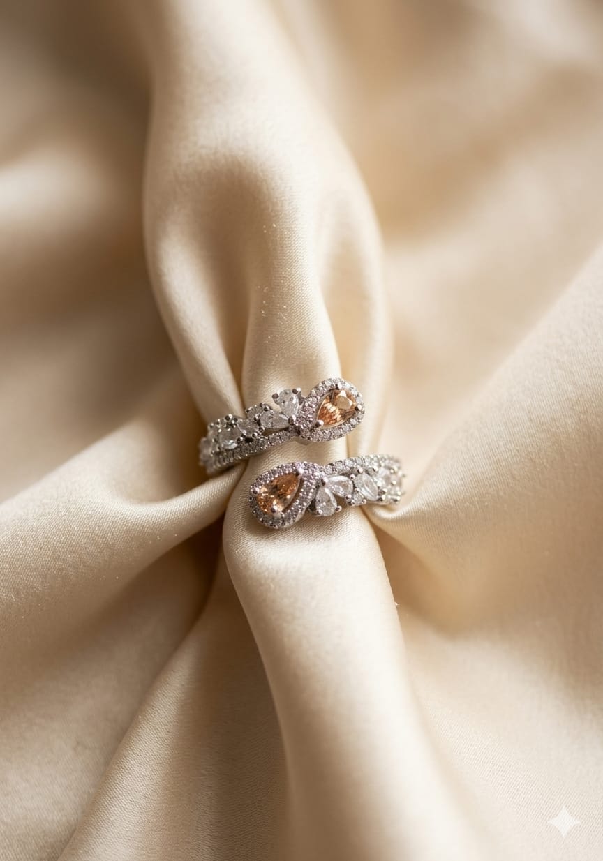 Blush Petal Wrap Ring